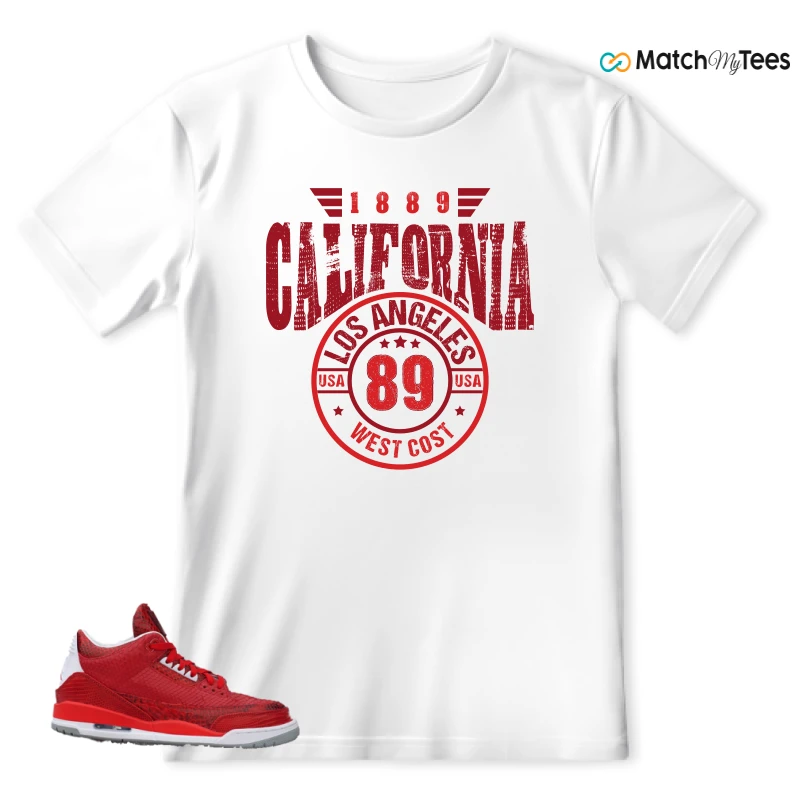 NIKE AIR JORDAN 3 JBF CUSTOM VALENTINE'S DAY SNEAKER Matching Tees t-shirt