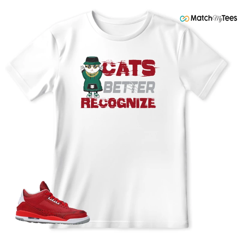 NIKE AIR JORDAN 3 JBF CUSTOM VALENTINE'S DAY SNEAKER Matching Tees t-shirt