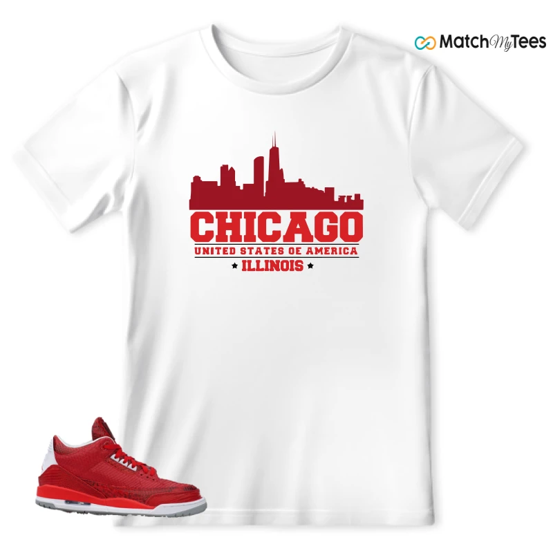 NIKE AIR JORDAN 3 JBF CUSTOM VALENTINE'S DAY SNEAKER Matching Tees t-shirt