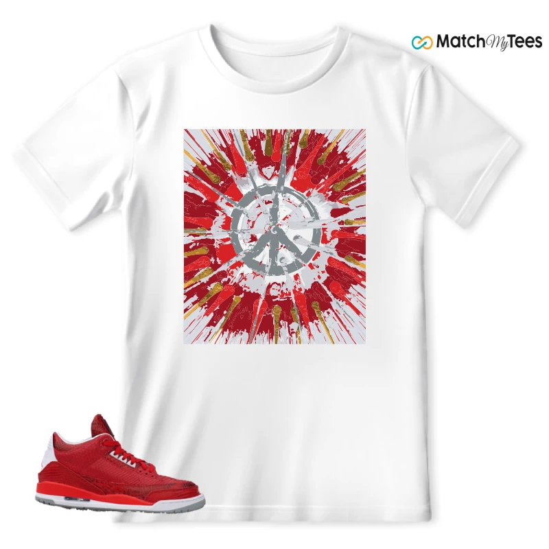 NIKE AIR JORDAN 3 JBF CUSTOM VALENTINE'S DAY SNEAKER Matching Tees t-shirt