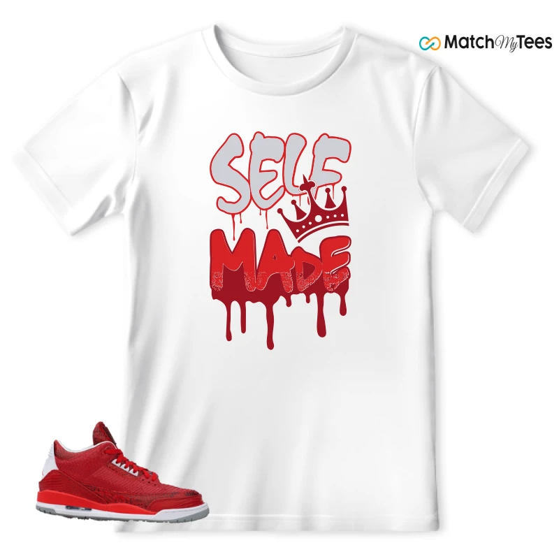 NIKE AIR JORDAN 3 JBF CUSTOM VALENTINE'S DAY SNEAKER Matching Tees t-shirt