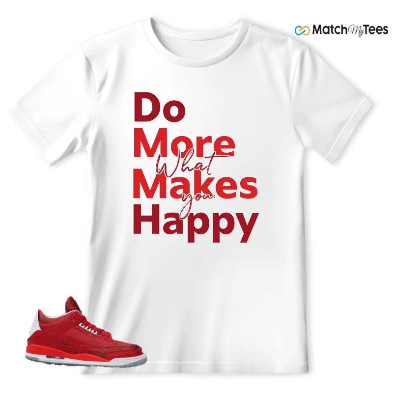 NIKE AIR JORDAN 3 JBF CUSTOM VALENTINE'S DAY SNEAKER Matching Tees t-shirt