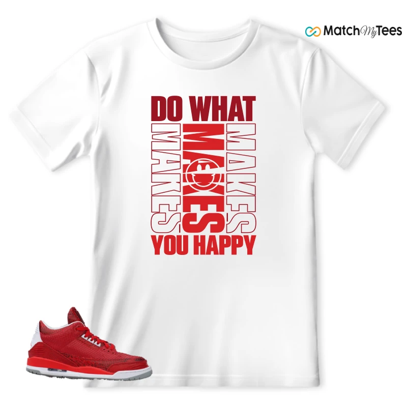 NIKE AIR JORDAN 3 JBF CUSTOM VALENTINE'S DAY SNEAKER Matching Tees t-shirt