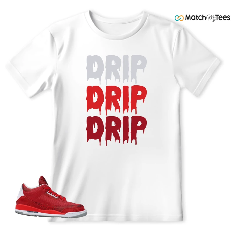 NIKE AIR JORDAN 3 JBF CUSTOM VALENTINE'S DAY SNEAKER Matching Tees t-shirt