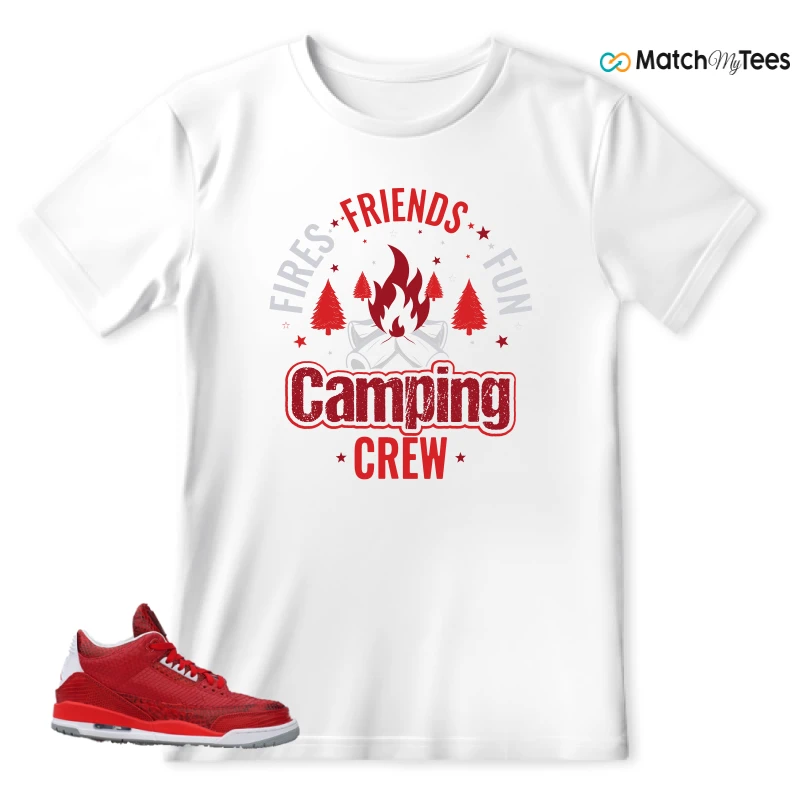 NIKE AIR JORDAN 3 JBF CUSTOM VALENTINE'S DAY SNEAKER Matching Tees t-shirt