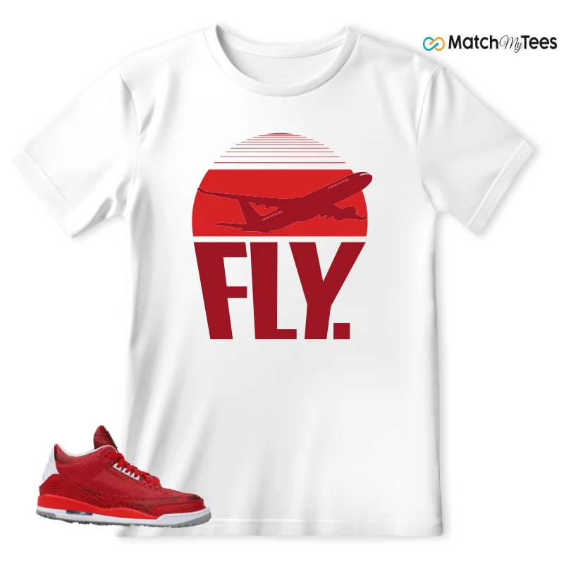 NIKE AIR JORDAN 3 JBF CUSTOM VALENTINE'S DAY SNEAKER Matching Tees t-shirt