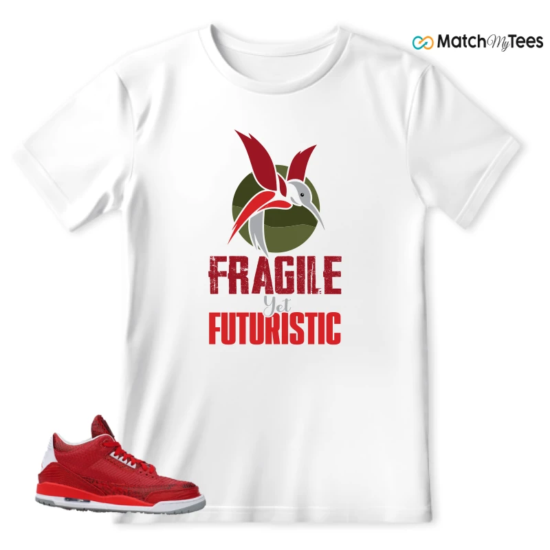 NIKE AIR JORDAN 3 JBF CUSTOM VALENTINE'S DAY SNEAKER Matching Tees t-shirt