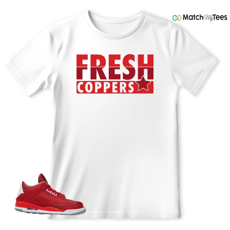 NIKE AIR JORDAN 3 JBF CUSTOM VALENTINE'S DAY SNEAKER Matching Tees t-shirt