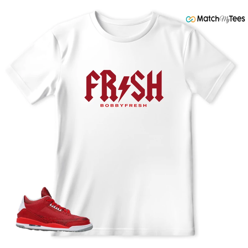 NIKE AIR JORDAN 3 JBF CUSTOM VALENTINE'S DAY SNEAKER Matching Tees t-shirt