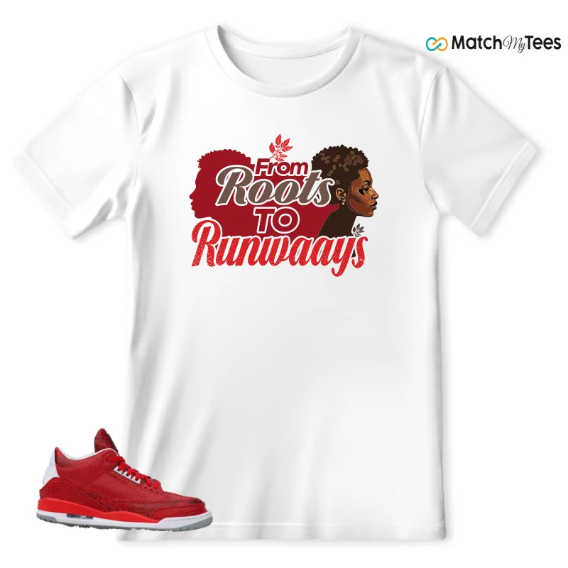 NIKE AIR JORDAN 3 JBF CUSTOM VALENTINE'S DAY SNEAKER Matching Tees t-shirt