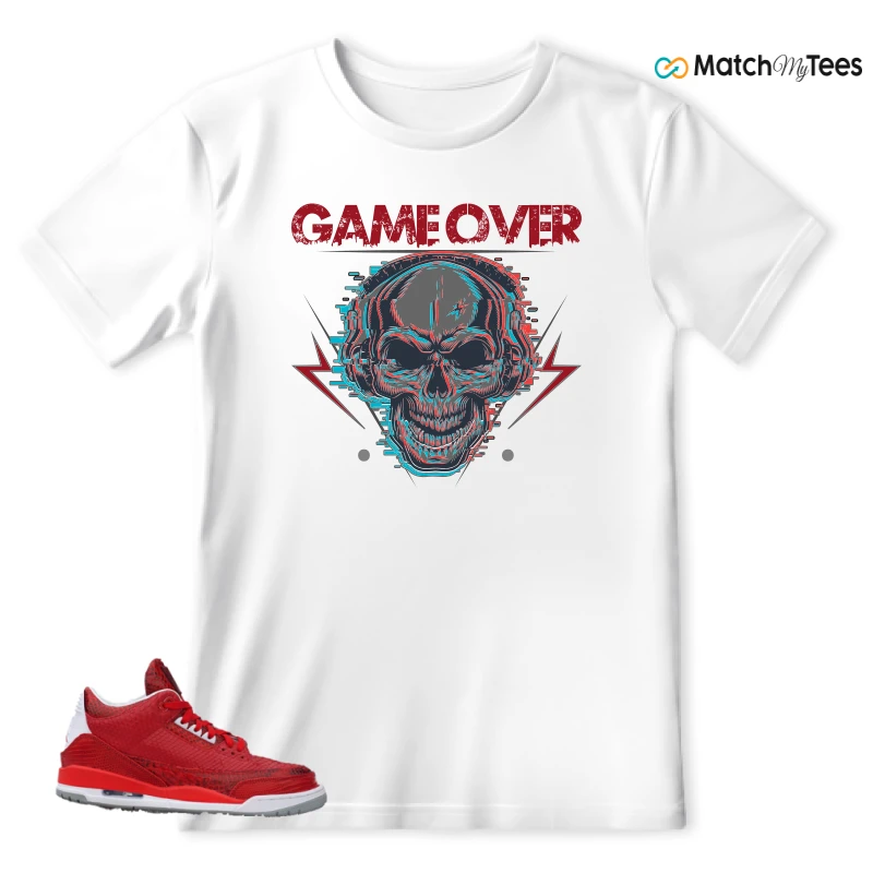 NIKE AIR JORDAN 3 JBF CUSTOM VALENTINE'S DAY SNEAKER Matching Tees t-shirt