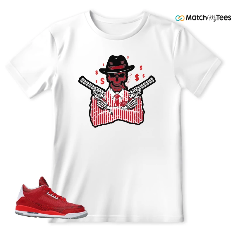 NIKE AIR JORDAN 3 JBF CUSTOM VALENTINE'S DAY SNEAKER Matching Tees t-shirt