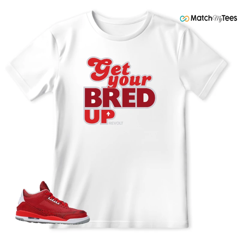 NIKE AIR JORDAN 3 JBF CUSTOM VALENTINE'S DAY SNEAKER Matching Tees t-shirt