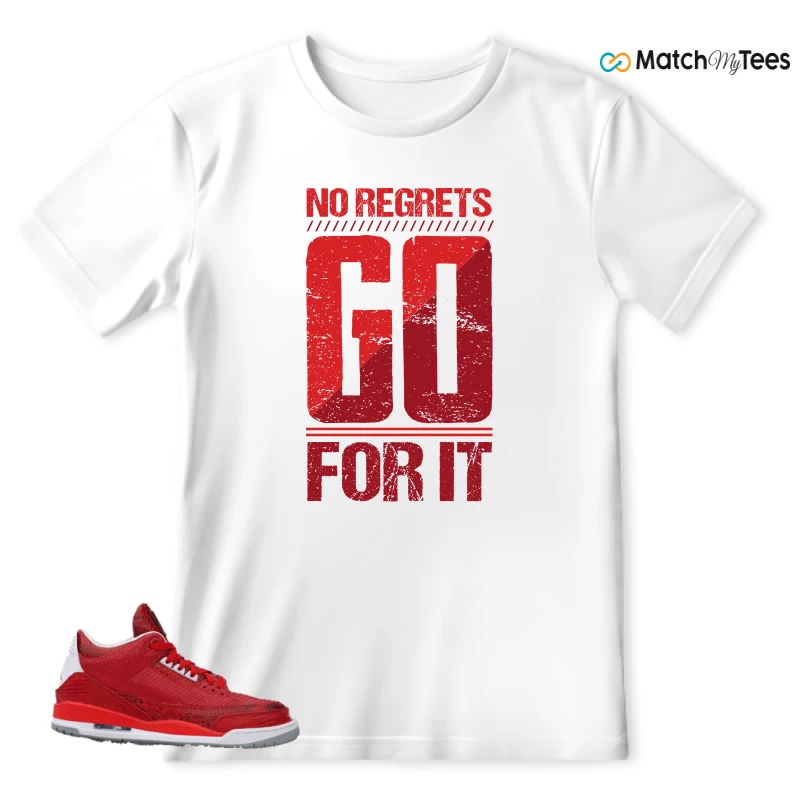 NIKE AIR JORDAN 3 JBF CUSTOM VALENTINE'S DAY SNEAKER Matching Tees t-shirt