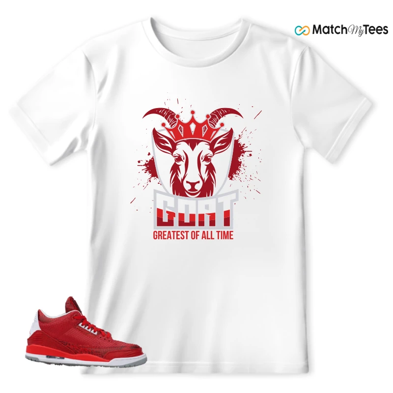 NIKE AIR JORDAN 3 JBF CUSTOM VALENTINE'S DAY SNEAKER Matching Tees t-shirt