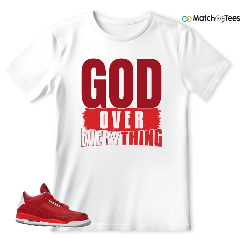 NIKE AIR JORDAN 3 JBF CUSTOM VALENTINE'S DAY SNEAKER Matching Tees t-shirt