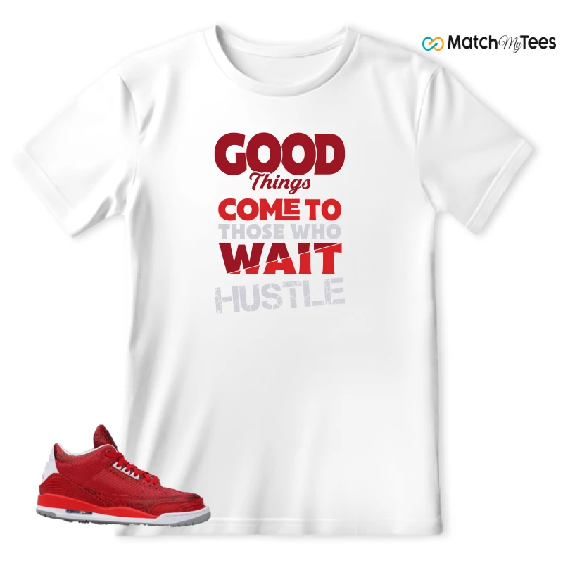 NIKE AIR JORDAN 3 JBF CUSTOM VALENTINE'S DAY SNEAKER Matching Tees t-shirt