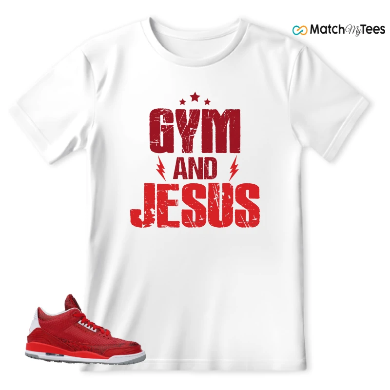 NIKE AIR JORDAN 3 JBF CUSTOM VALENTINE'S DAY SNEAKER Matching Tees t-shirt