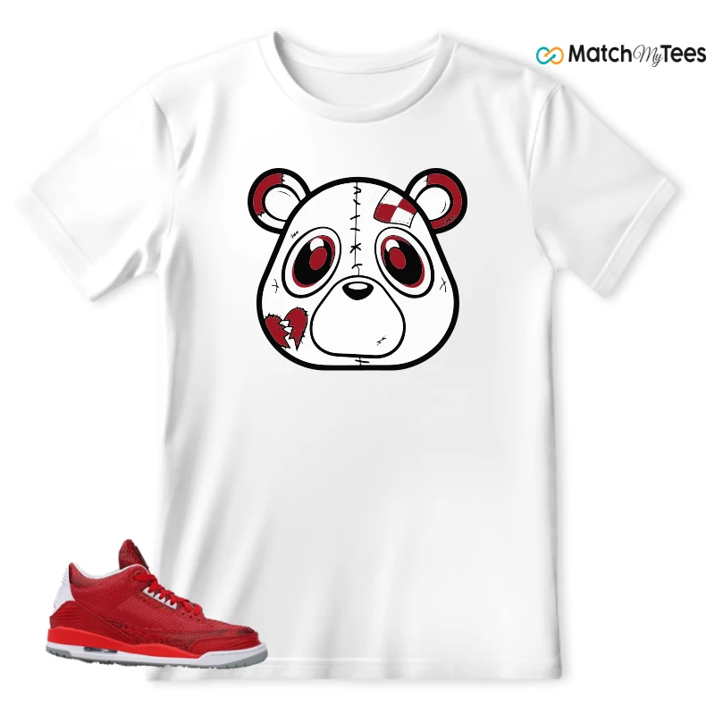 NIKE AIR JORDAN 3 JBF CUSTOM VALENTINE'S DAY SNEAKER Matching Tees t-shirt