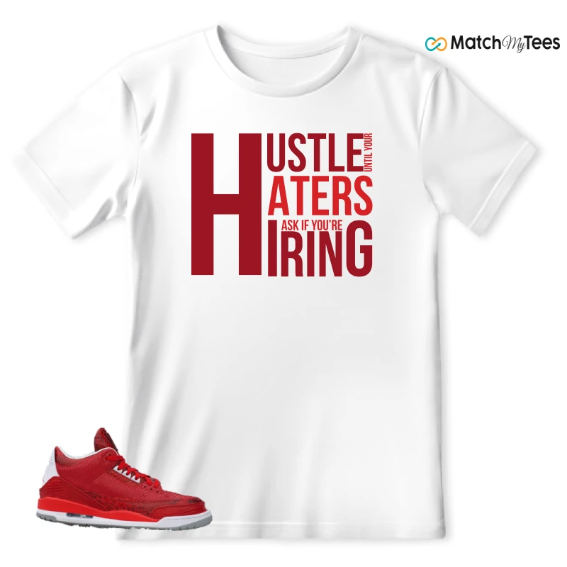 NIKE AIR JORDAN 3 JBF CUSTOM VALENTINE'S DAY SNEAKER Matching Tees t-shirt