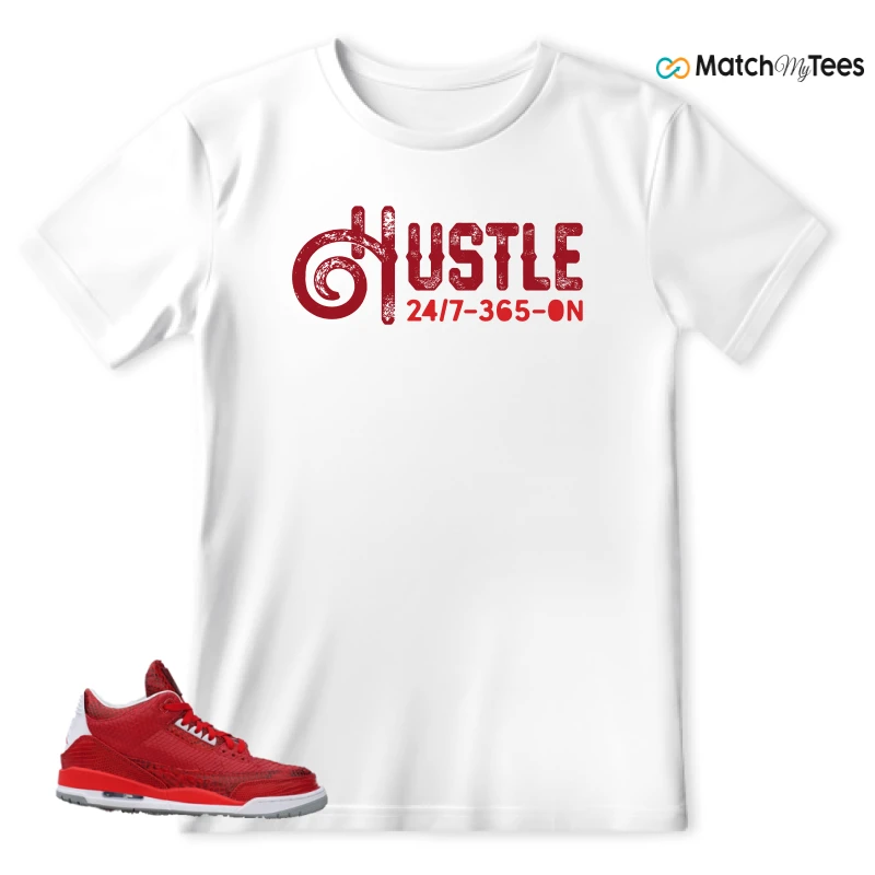 NIKE AIR JORDAN 3 JBF CUSTOM VALENTINE'S DAY SNEAKER Matching Tees t-shirt