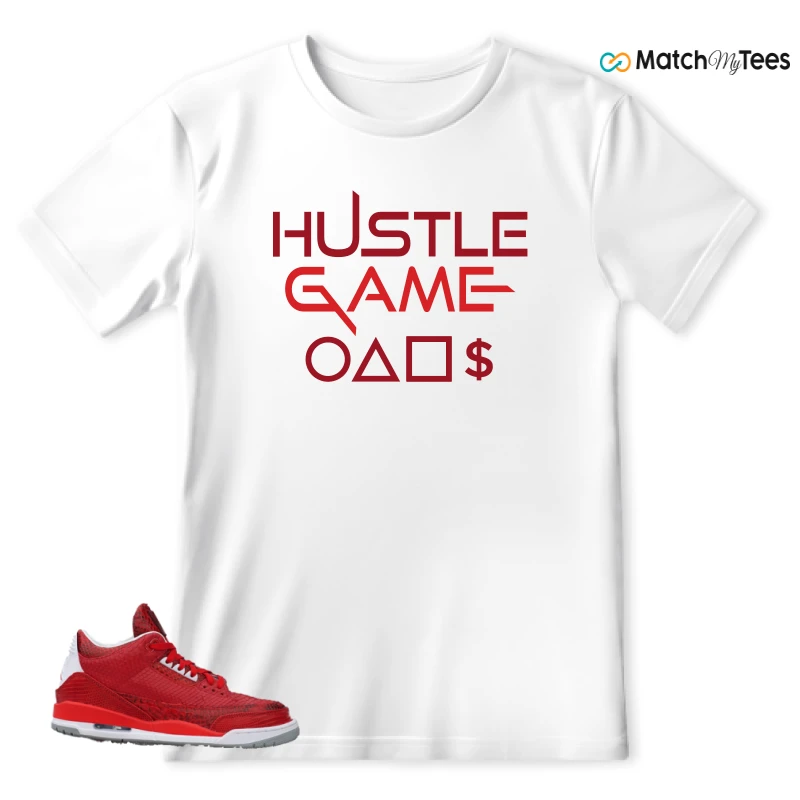 NIKE AIR JORDAN 3 JBF CUSTOM VALENTINE'S DAY SNEAKER Matching Tees t-shirt