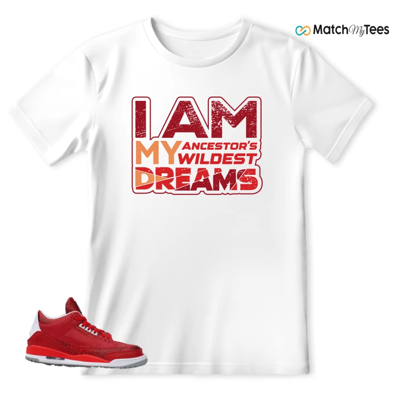 NIKE AIR JORDAN 3 JBF CUSTOM VALENTINE'S DAY SNEAKER Matching Tees t-shirt
