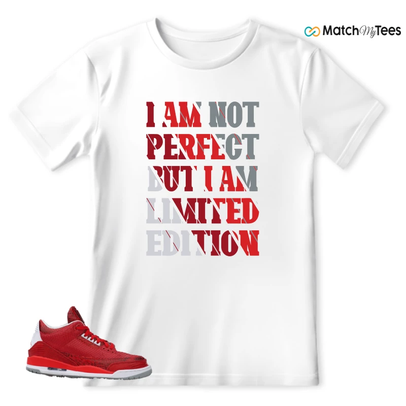 NIKE AIR JORDAN 3 JBF CUSTOM VALENTINE'S DAY SNEAKER Matching Tees t-shirt