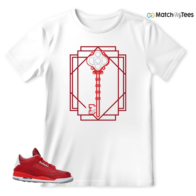 NIKE AIR JORDAN 3 JBF CUSTOM VALENTINE'S DAY SNEAKER Matching Tees t-shirt