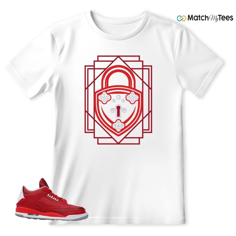 NIKE AIR JORDAN 3 JBF CUSTOM VALENTINE'S DAY SNEAKER Matching Tees t-shirt