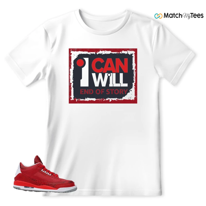NIKE AIR JORDAN 3 JBF CUSTOM VALENTINE'S DAY SNEAKER Matching Tees t-shirt