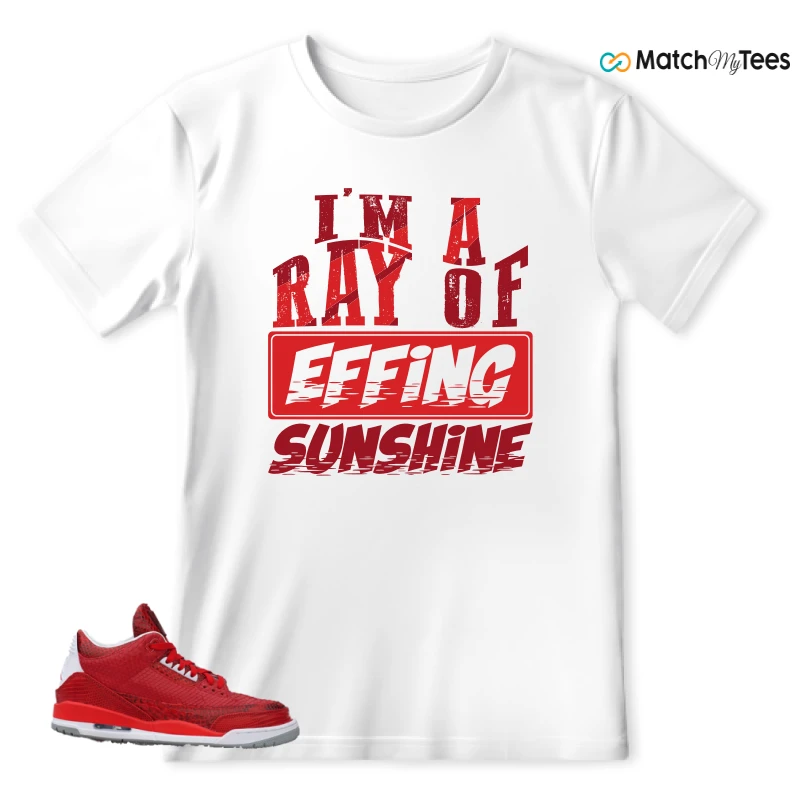 NIKE AIR JORDAN 3 JBF CUSTOM VALENTINE'S DAY SNEAKER Matching Tees t-shirt