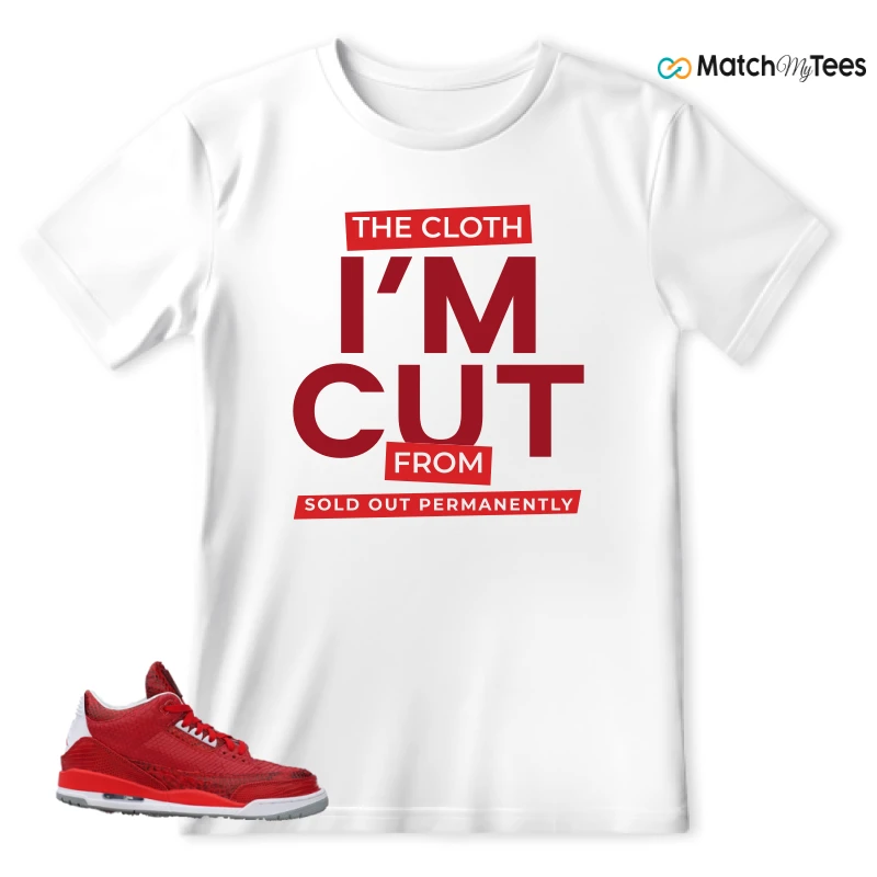 NIKE AIR JORDAN 3 JBF CUSTOM VALENTINE'S DAY SNEAKER Matching Tees t-shirt