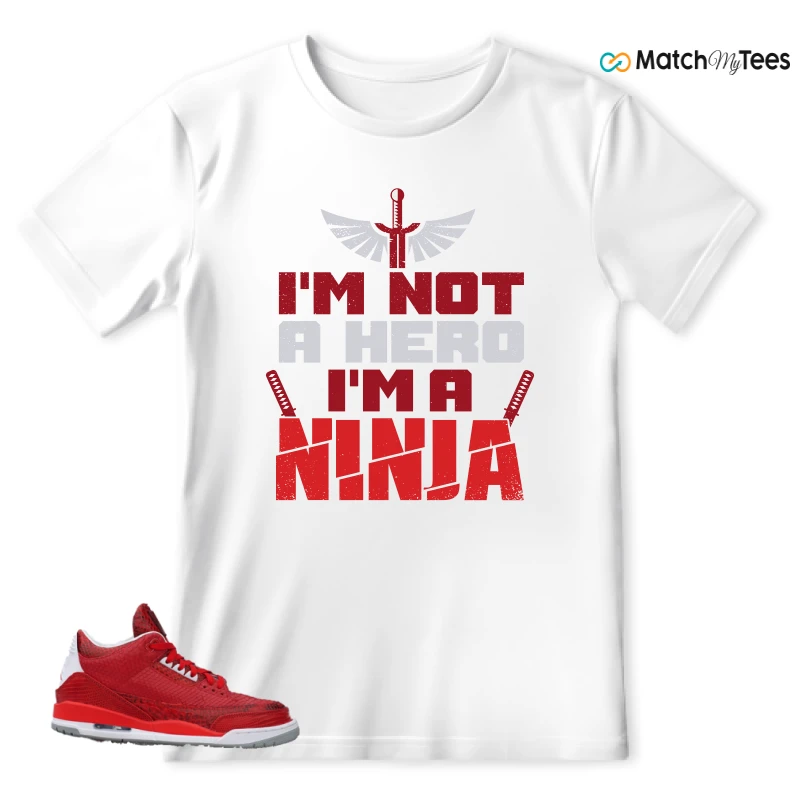 NIKE AIR JORDAN 3 JBF CUSTOM VALENTINE'S DAY SNEAKER Matching Tees t-shirt