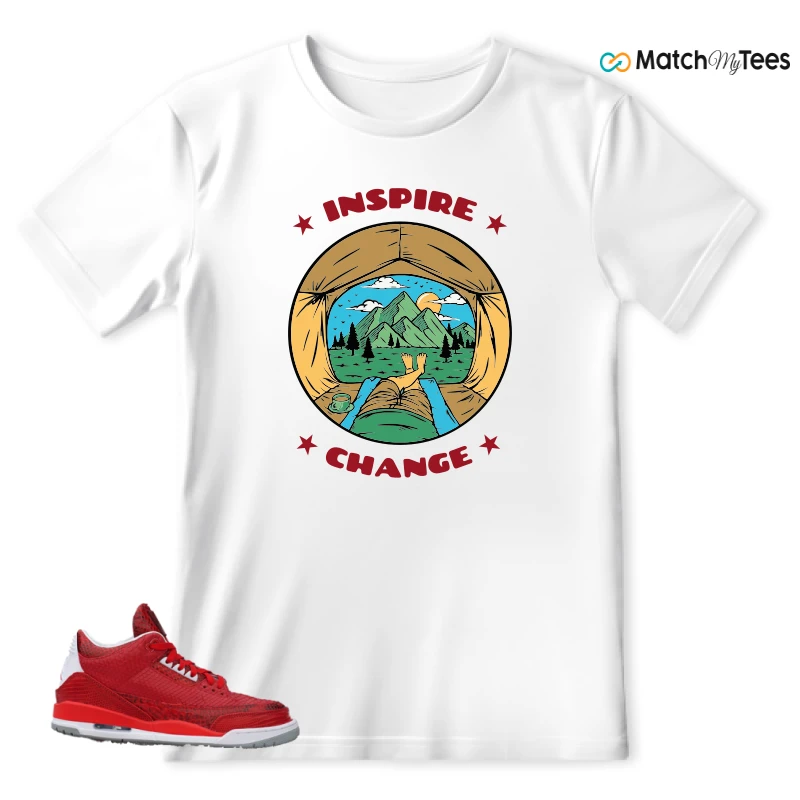 NIKE AIR JORDAN 3 JBF CUSTOM VALENTINE'S DAY SNEAKER Matching Tees t-shirt