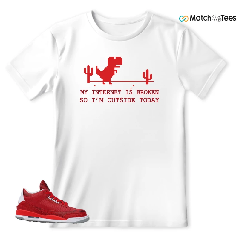 NIKE AIR JORDAN 3 JBF CUSTOM VALENTINE'S DAY SNEAKER Matching Tees t-shirt