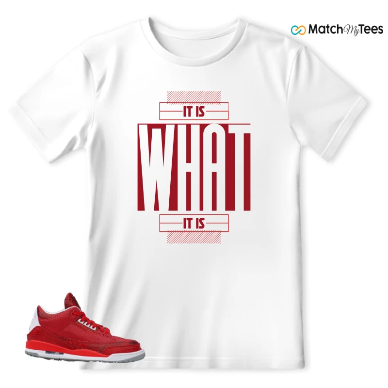 NIKE AIR JORDAN 3 JBF CUSTOM VALENTINE'S DAY SNEAKER Matching Tees t-shirt