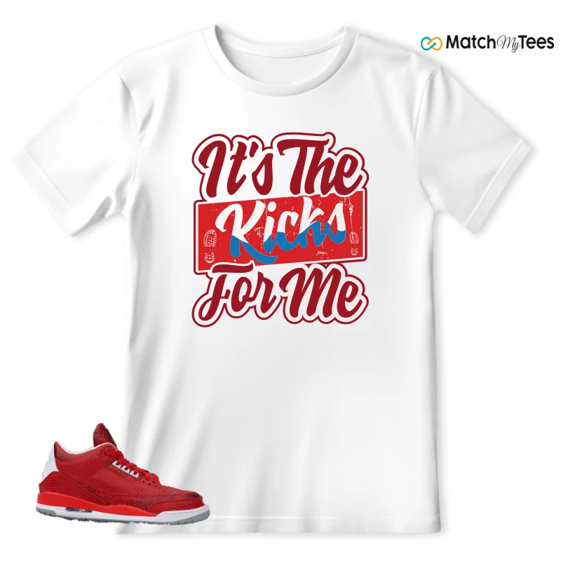 NIKE AIR JORDAN 3 JBF CUSTOM VALENTINE'S DAY SNEAKER Matching Tees t-shirt