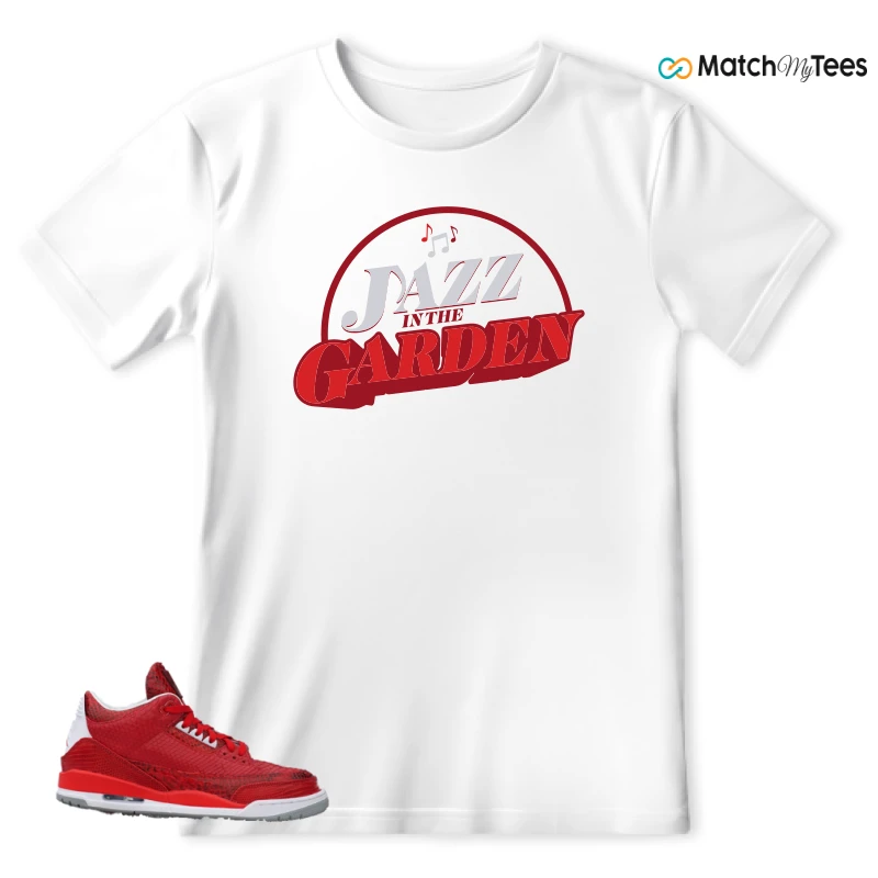 NIKE AIR JORDAN 3 JBF CUSTOM VALENTINE'S DAY SNEAKER Matching Tees t-shirt