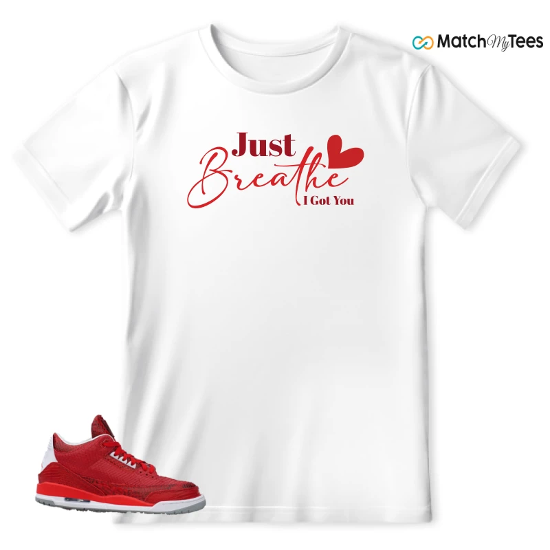 NIKE AIR JORDAN 3 JBF CUSTOM VALENTINE'S DAY SNEAKER Matching Tees t-shirt