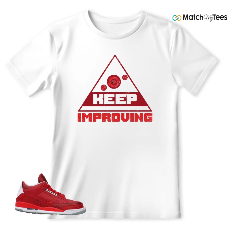 NIKE AIR JORDAN 3 JBF CUSTOM VALENTINE'S DAY SNEAKER Matching Tees t-shirt
