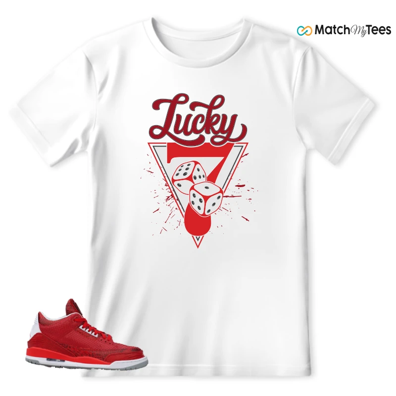 NIKE AIR JORDAN 3 JBF CUSTOM VALENTINE'S DAY SNEAKER Matching Tees t-shirt