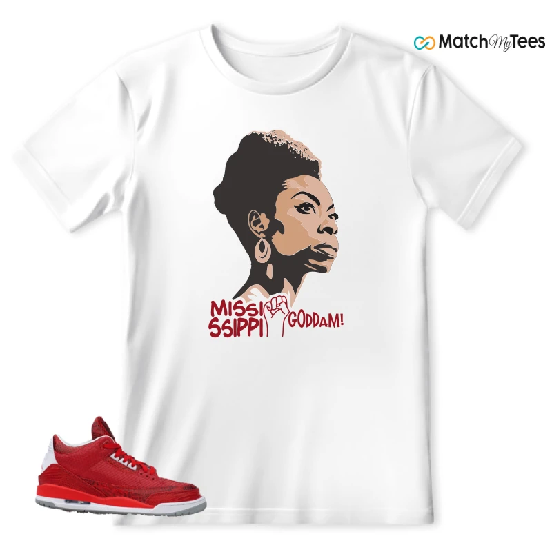 NIKE AIR JORDAN 3 JBF CUSTOM VALENTINE'S DAY SNEAKER Matching Tees t-shirt