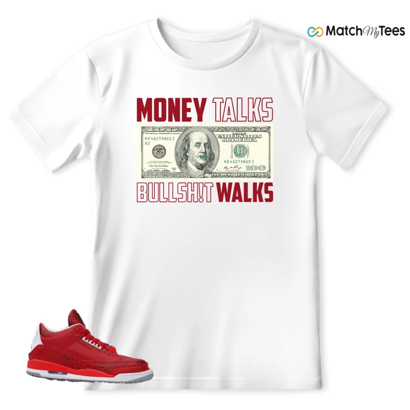 NIKE AIR JORDAN 3 JBF CUSTOM VALENTINE'S DAY SNEAKER Matching Tees t-shirt