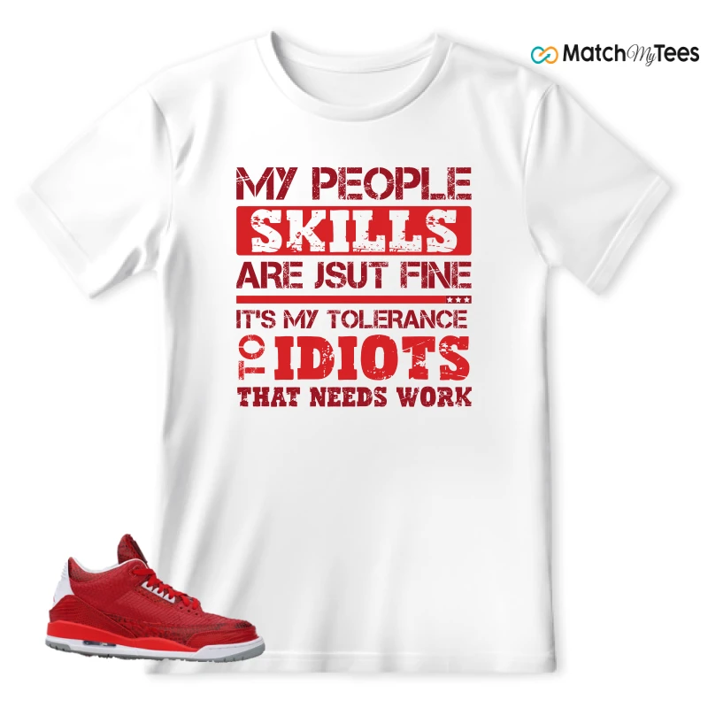 NIKE AIR JORDAN 3 JBF CUSTOM VALENTINE'S DAY SNEAKER Matching Tees t-shirt