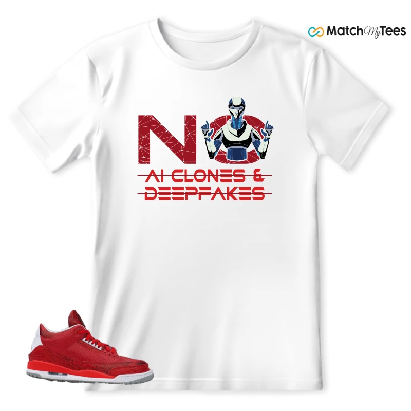 NIKE AIR JORDAN 3 JBF CUSTOM VALENTINE'S DAY SNEAKER Matching Tees t-shirt
