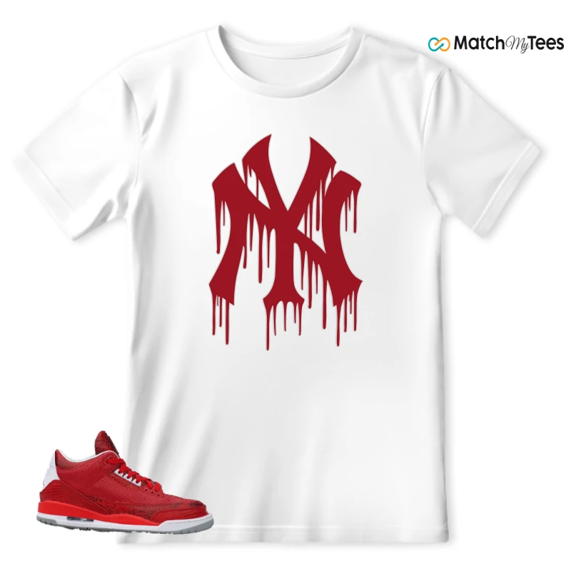 NIKE AIR JORDAN 3 JBF CUSTOM VALENTINE'S DAY SNEAKER Matching Tees t-shirt