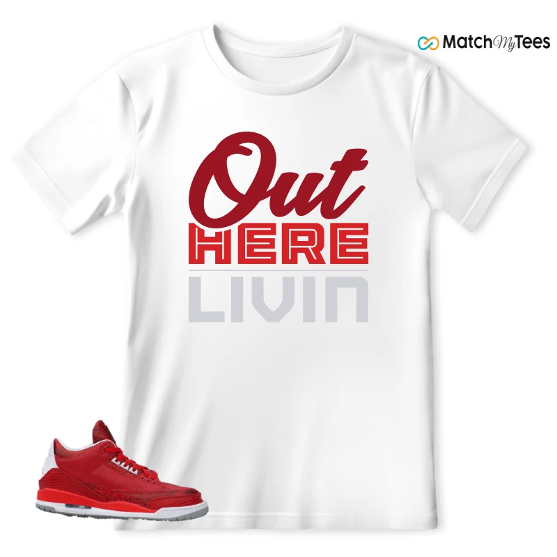 NIKE AIR JORDAN 3 JBF CUSTOM VALENTINE'S DAY SNEAKER Matching Tees t-shirt