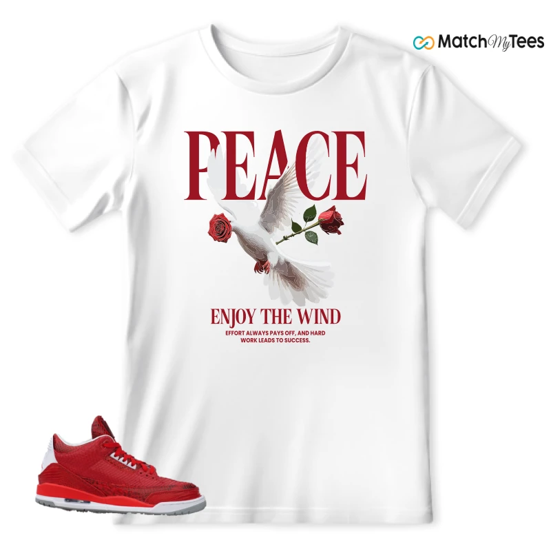 NIKE AIR JORDAN 3 JBF CUSTOM VALENTINE'S DAY SNEAKER Matching Tees t-shirt