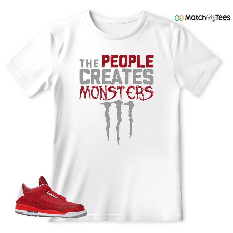 NIKE AIR JORDAN 3 JBF CUSTOM VALENTINE'S DAY SNEAKER Matching Tees t-shirt